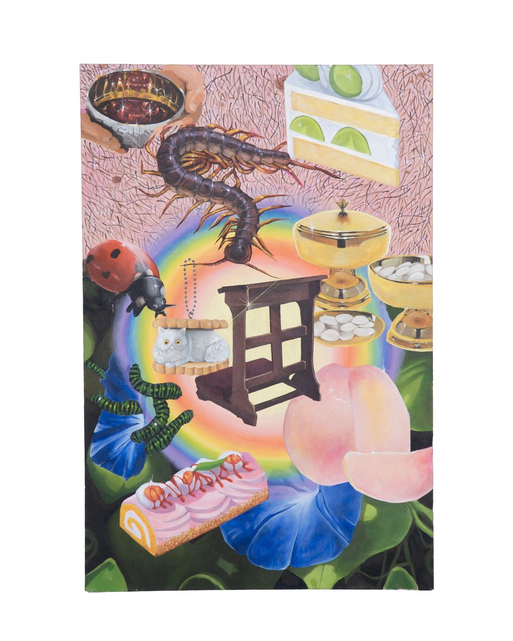 Miram Anglin, “Dear Mother, By Thy Heart So Full of Anguish”, 2024, Acrylic on canvas 36’x24
