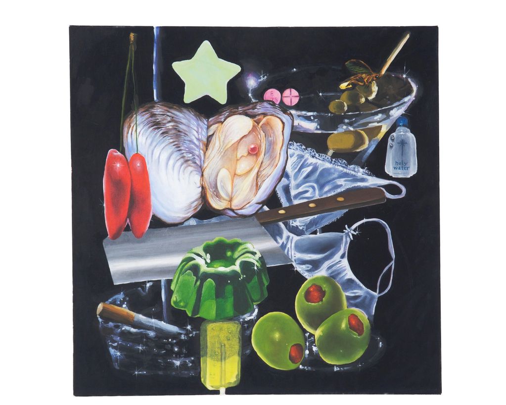 Miram Anglin, “A Dry and Thirsty Land, Where No Water Is”, 2023, Acrylic on canvas 24’x24’

