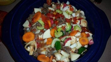 Bison Burger Slow Cooker Stew central plains bison inc.