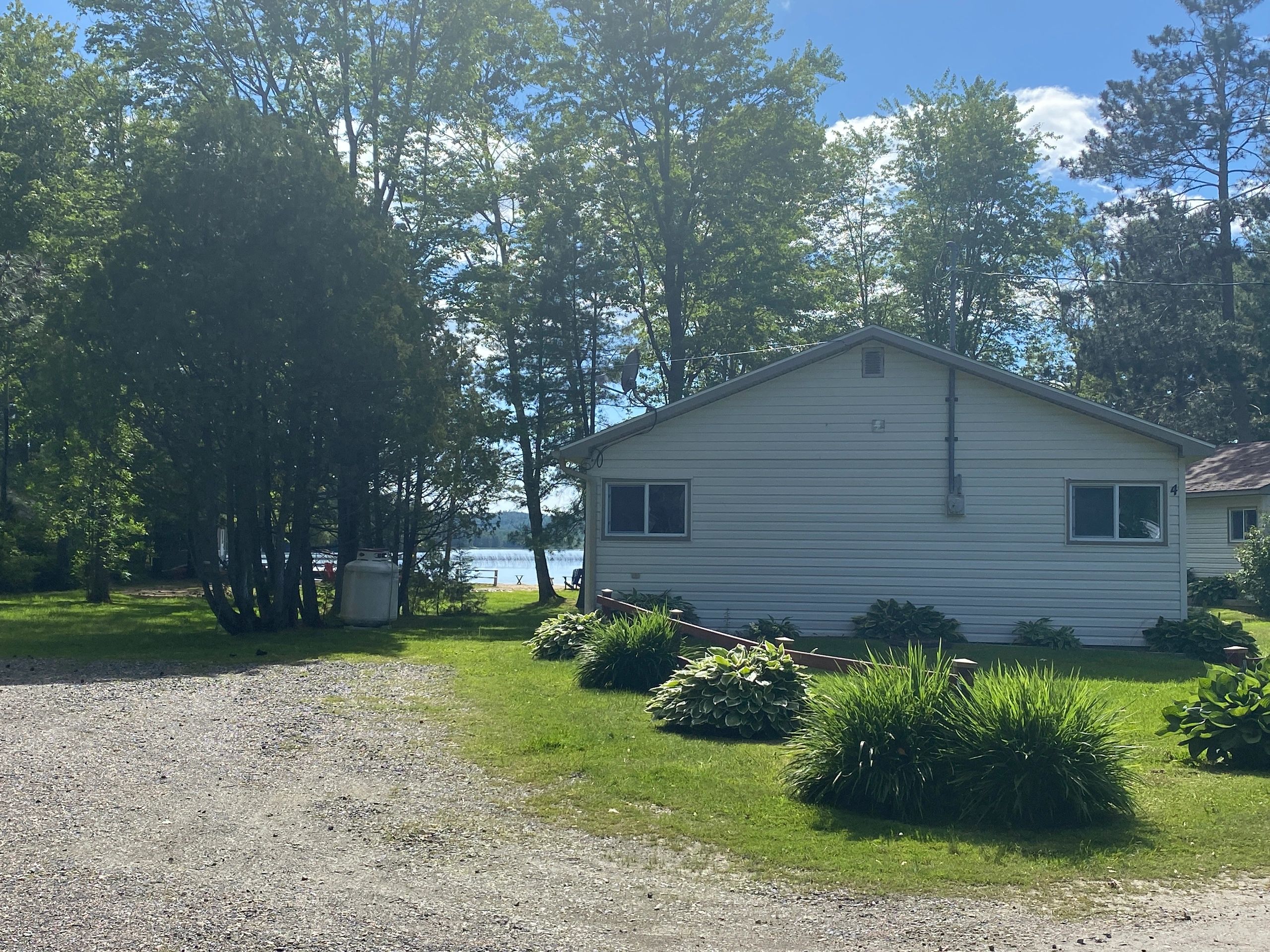 Rear view of cottage/parking for cottage