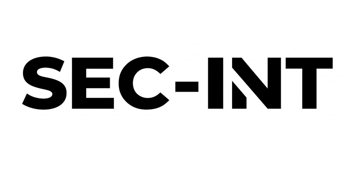 Text graphic with the word 'SEC-INT' in bold black letters on a white background.
