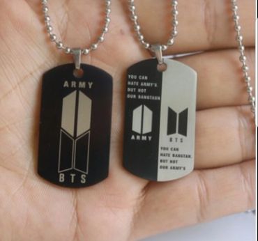 KPOP BTS-themed dog tags