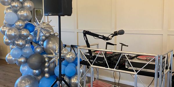 Dj setup for a recent event