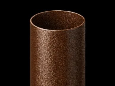 Close-up of a textured brown cylindrical object.