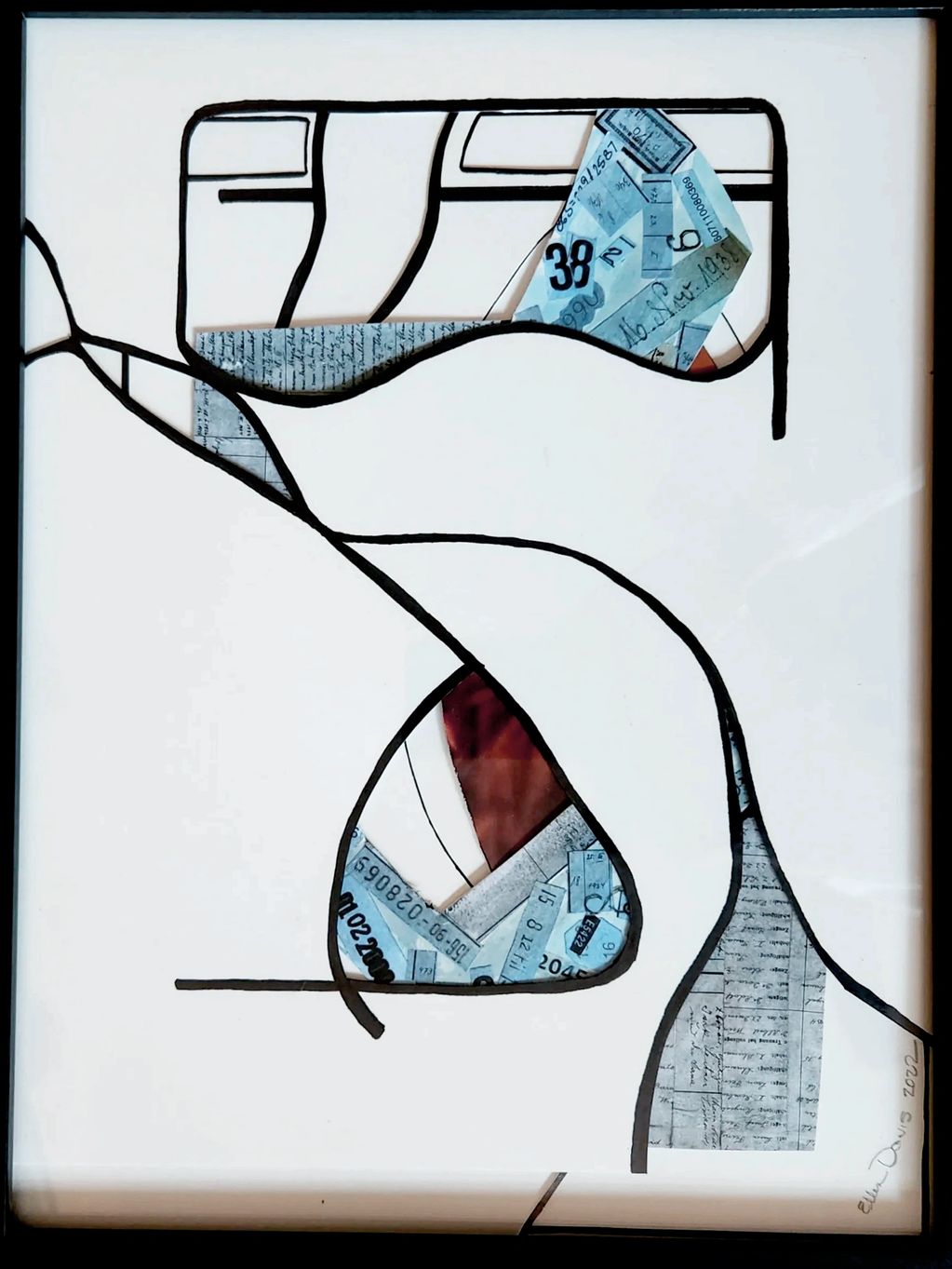 Mixed Media Collage
Paper, Bristol Board, Watercolor, Marker
9" x 12"