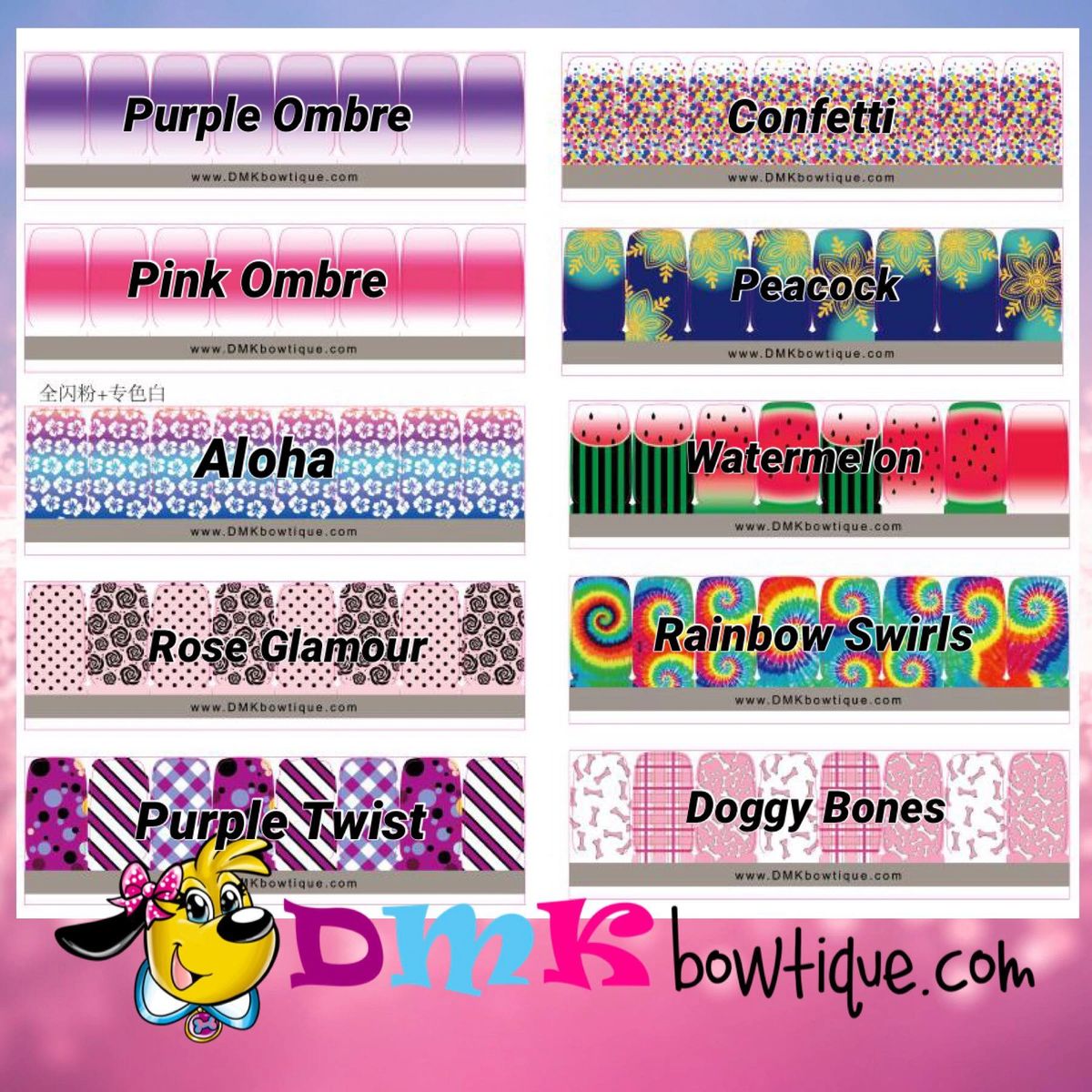 Pet Nail Polish Wraps