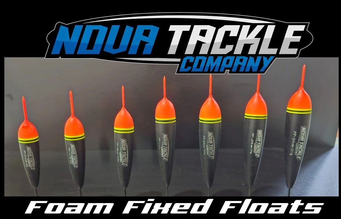 Nova Tackle - Foam Fixed Floats - 2 per pack with tubing