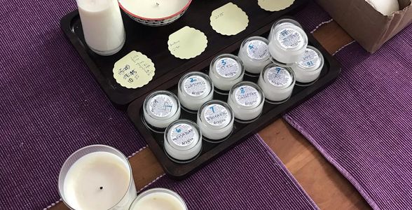 test batch, safety, sustainable, handmade, vegan soy candle, unique scents, us grown, clean-burning