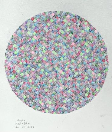 Concept Drawing, Jan. 28, 2025, pen/ink on paper, 12x9 in. 