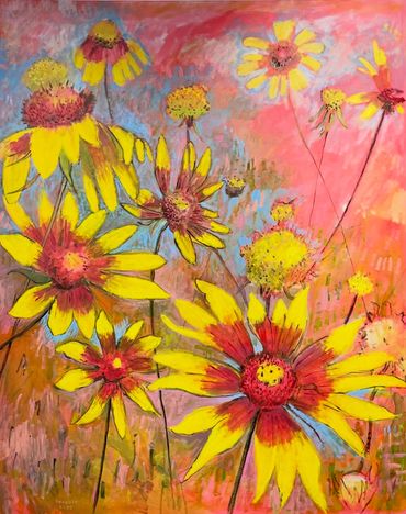 A New Beginning, 2025, oil on canvas, 56x48x1.5 in.  *private collection