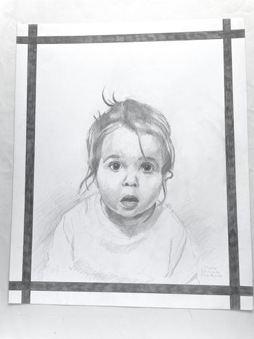 Portrait of Avery, 2025, graphite on paper, 17x14 in. *private collection