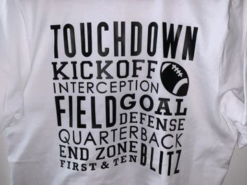 Football tshirt in white 