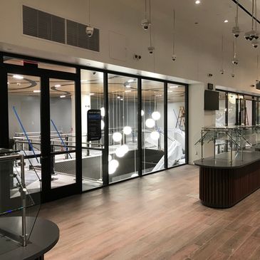 precision craftsmanship, stunning storefront installation. Double door. Fixed panels. Igu’s. #ArchitecturalFenestration