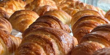 Hand rolled croissants