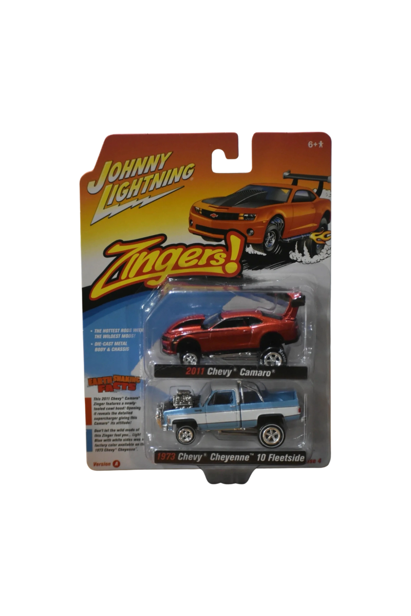 1 64 Scale Johnny Lightning Zingers 2 Pack Containing A 2011 Chevy 1 64 Scale Johnny Lightning Zingers 2 Pack Containing A 2011 Chevy