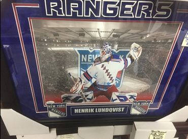 Rangers autographed poster