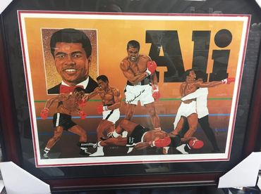 Autographed Muhammad Ali memorabilia