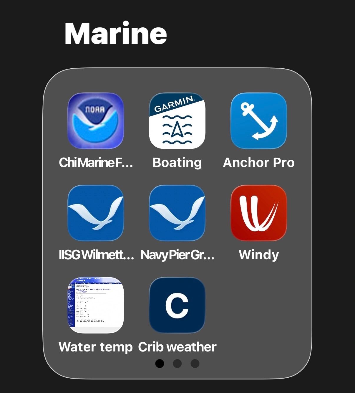 Ted Widen's boating apps/photo courtesy of Ted Widen boating apps weather good boating apps for your phone boater safety boat safe boat safe chicago