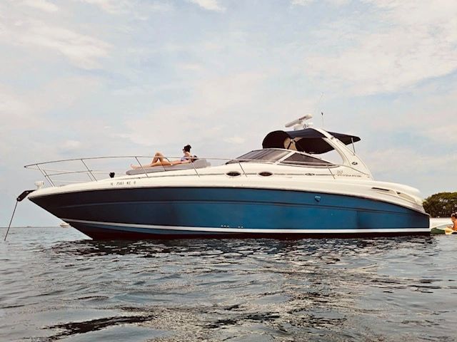 The Molitor's newest charter boat: Fully Involved/photo courtesy of ChiTown Boat Charters book a charter boat safe chicago captain Kevin Molitor rescues boat safe chicago 