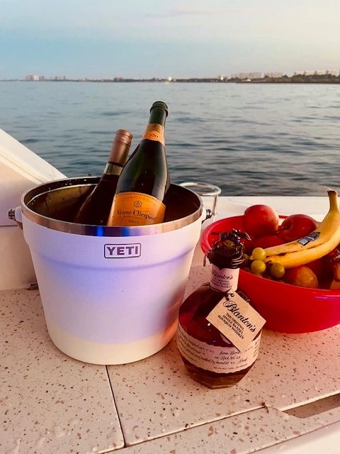Everyone needs a Yeti ice bucket! Photo courtessy of Boat Safe Chicago boat boating gifts 