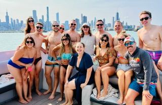 Large Groups= Better Pricing/Photo Courtesy of Boat Safe Chicago charter boat guide boat rental group outing things to do in chicago group events charterboat corporate outing