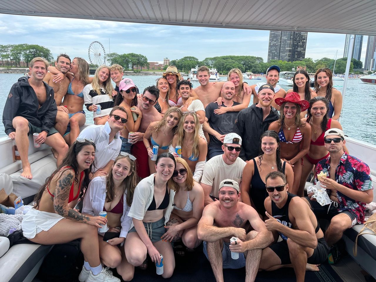 The Ultimate Party Boat: Tilly's Dream/Photo courtesy of Boat Safe Chicago bachelor party bachelorette party birthday party corporate outing boat safety