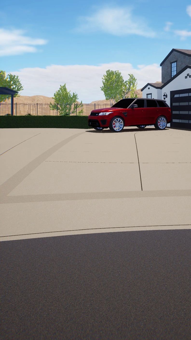 Existing driveway with added concrete to extend over all size 