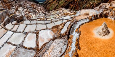Salt Mines of Mora found in the Sacred Valley.