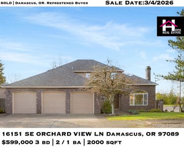 Spacious three-bedroom home with triple garage in Damascus, OR.