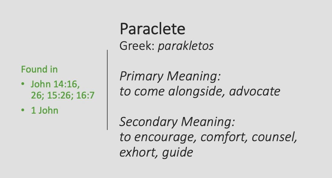The Power Of A Paraclete