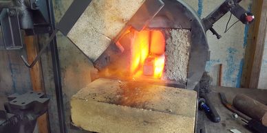 This is a gas powered forge