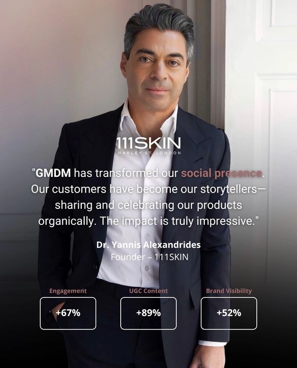 GMDM transformed 111SKIN’s social presence