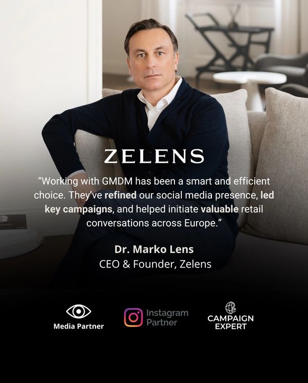 GMDM refined Zelens’ social media presence and led key retail campaigns across Europe for this luxury skincare brand.