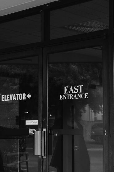 EAST entrance in the Professional Center