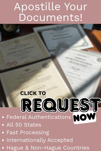 Group of Apostilled documents