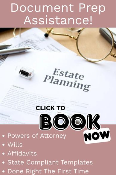 Estate planning paperwork