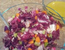 Organic Radicchio Salad for weight loss and wellness programs 
