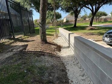 Salco Fence Company retaining wall