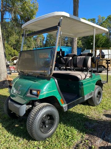 Green Yamaha golf cart