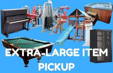 Haul Squad removing oversized items like hot tubs, pool tables, and gym equipment