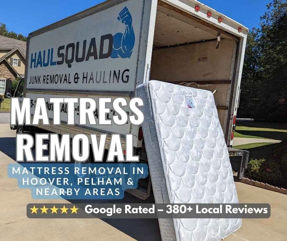 Haul Squad removing old mattress – fast, affordable mattress pickup and disposal with 5-star service