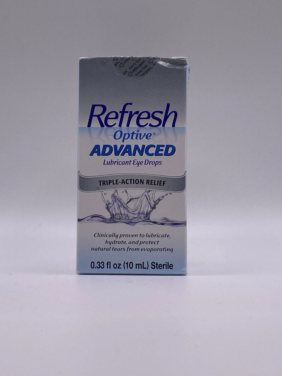 Refresh Optive Advanced Lubricant Eye Drops TripleAction Relief