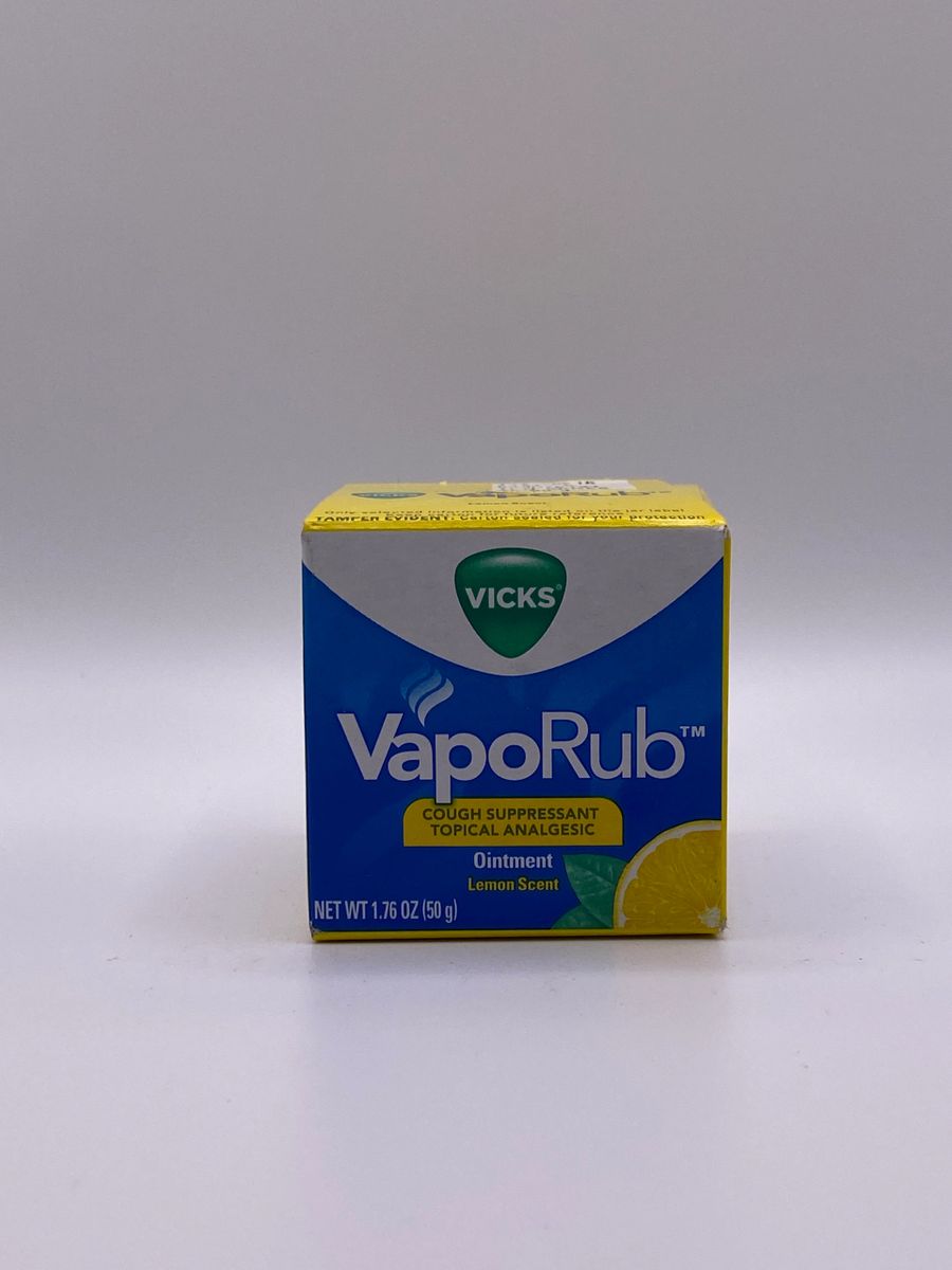 Vicks VapoRub Lemon Scented Cough Suppressant Topical Analgesic Lemon