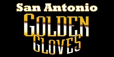 Logo of the San Antonio Golden Gloves boxing event.
