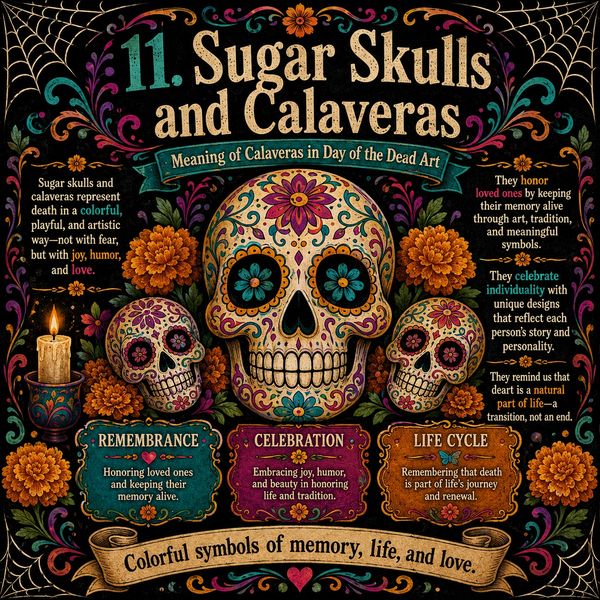 Skulls and Calaveras, remembering, celebrated,life cycle