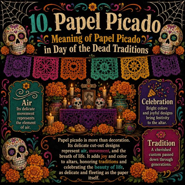 Papel Picado shredded paper Ar, Celebration, and tradition