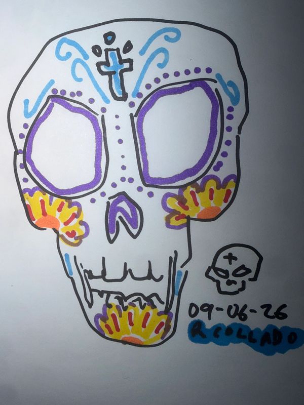 Calavera | Skull drawing by Robert Collado 260906