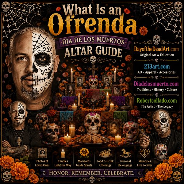 What is an ofrenda? Explore this Día de los Muertos altar guide from DayoftheDeadArt.com. Praise GOD