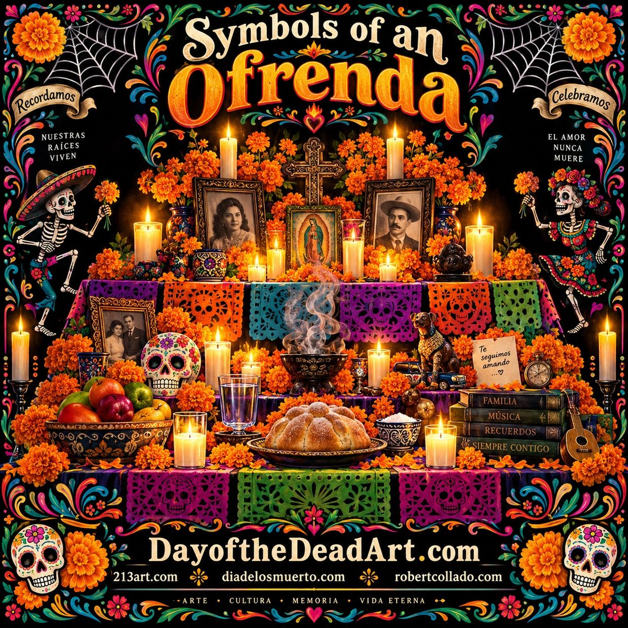 Symbols of an ofrenda