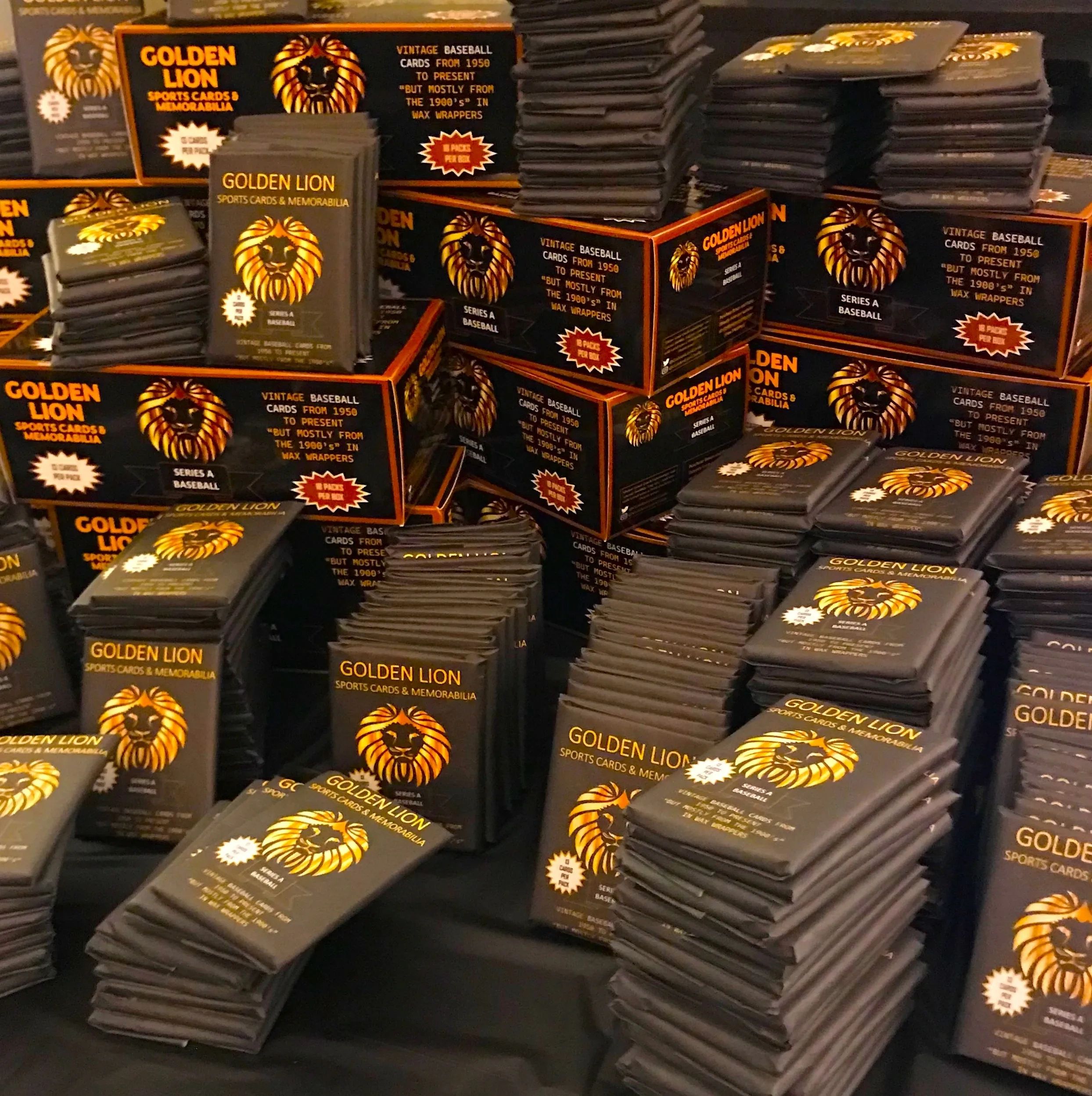Golden Lion Sports Baseball Cards, Repacked Baseball Cards